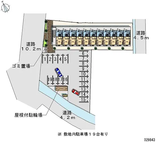 ★手数料０円★富士宮市万野原新田　月極駐車場（LP）